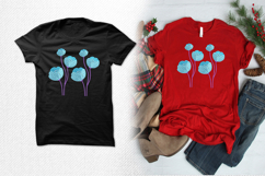 Blue Garden Blossom Embroidery Design Product Image 2