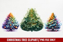 Christmas Tree Clipart Sublimation, Christmas Clipart Product Image 1