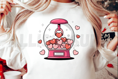 Cartoon Claw Machine Filled With Hearts Valentines Day Product Image 2