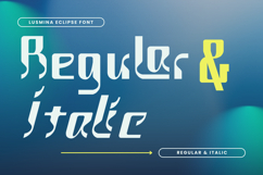 Lusmina Eclipse - Modern Logo Font | Web Font Product Image 2
