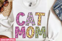 Cat Mom PNG, Cat Mom Sublimation PNG Product Image 3