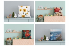 Floral Pillow Designs, Summer Bundle, Flowers Pillow Bundle Product Image 2