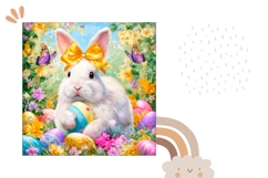 Easter Pillow, Funny Easter Bunny Pillow Sublimation Product Image 2