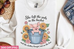 She Left The Sink, Sat In PNG, Beauty Farm Sublimation PNG Product Image 2