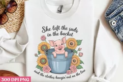 She Left The Sink, Sat In PNG, Beauty Farm Sublimation PNG Product Image 2