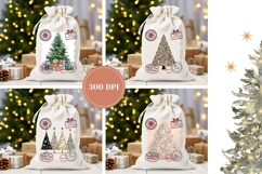 Abstract Christmas Tree Santa Sack, Winter Sublimation Product Image 2