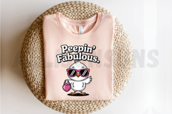 Peepin Fabulous Easter Chick Wearing Sunglasses And Holding Product Image 2