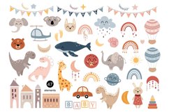 Boho baby collection. Bohemian clipart, patterns and posters Product Image 2