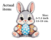 Cross stitch pattern Easter bunny with eggs embroidery digit Product Image 2