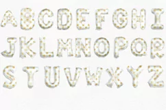 Gold Stars | Balloon Alphabet Clipart PNG Product Image 2