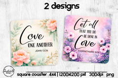 Christian sublimation designs, Square coaster Product Image 1
