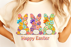Happy Easter PNG Coquette Easter Bunny PNG, Latch Yarn Happy Product Image 2