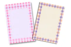 Pastel Gingham Floral Junk Journal Pages Product Image 2