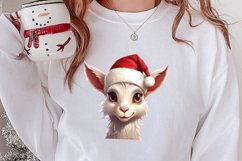 Christmas Farm Animal Peeking Clipart Sublimation Product Image 2