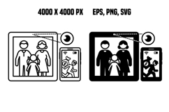 Smart Home Security Camera Icons Product Image 1