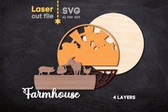 Farmhouse SVG laser cut files for Glowforge Product Image 2