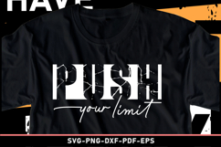 Push your limit SVG T shirt Design Product Image 2