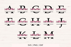 Coquette Ribbon Monogram SVG Bundle | Baby Girl Ribbon Product Image 2