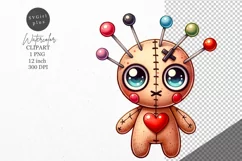 Halloween clipart, Voodoo doll clipart, Autumn clipart Product Image 1