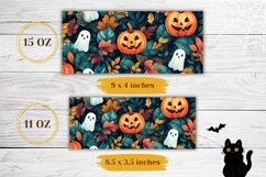 Halloween Mug Wrap, Halloween Print, Ghost Sublimation Mug Product Image 2