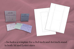 2026 Printable Desk Calendar - Zodiac | Lilac Product Image 2