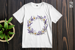 Lavender Wreath clipart sublimation png Product Image 2
