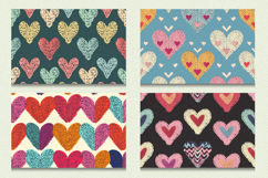 Cute Knitted Hearts Cutting Boards sublimation Design Product Image 2
