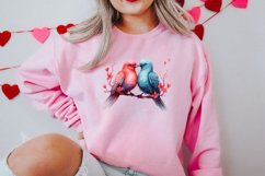 Breeds of Valentine Kissing Birds, Valentine's Day Clipart Product Image 2