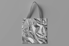 Silver Chrome Foil Digital Paper Product Image 2