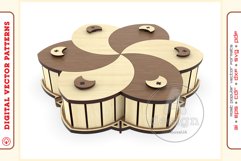 Box Organizer v18 - laser cut file - Glowforge ready SVG Product Image 2