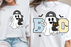 BOO Spooky Vibes Kids Halloween PNG, Spooky Ghost PNG, BOO Product Image 6