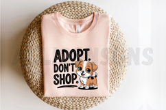 Adopt Don&#039;t Shop Puppy Illustration Cute Animal Cartoon Pet Product Image 2