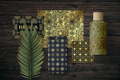 Gold Oriental Backgrounds, Mandala Ornaments Digital Papers Product Image 2