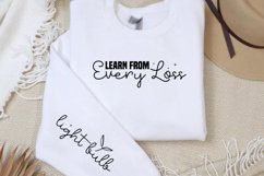 Learn from every loss light bulb Sleeve SVG PNG Product Image 1