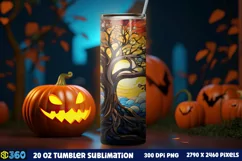 Halloween Tumbler Sublimation Wraps, Tumbler Halloween Product Image 2