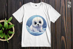 Baby Seal Clipart Sublimation PNG Product Image 2
