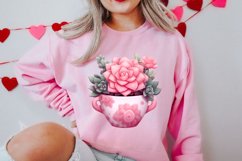 Pink Valentine Succulent Pot Clipart Product Image 2