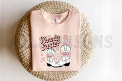 Howdy Easter PNG, Cowgirl Boots Bunny PNG Design Product Image 2