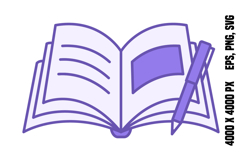 Colored Book Icon Product Image 1