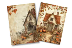 Cozy Autumn Cottage Junk Journal Pages Product Image 2