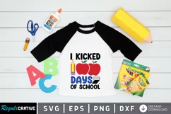 I Kicked 100 Days Of SVG, School SVG Design Product Image 1