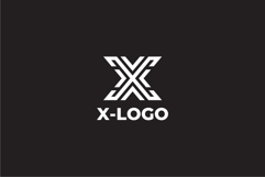 Geometric Letter X Logo Design Vector Product Image 2
