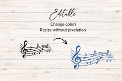 Hand Drawn Music Notes SVG Product Image 2