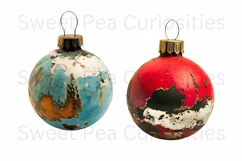 Christmas, Vintage Ornaments, Ephemera, PNG, Clipart Product Image 2