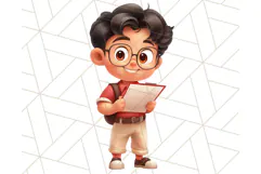 Boy Teacher Clipart PNG, Cute Male Teacher Illustration Product Image 2