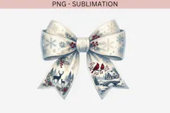 Christmas winter bow png design for T-shirts Product Image 2