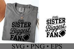 Little Sister Biggest Fan Svg | Game Day Svg | Shirt Svg Product Image 3