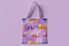 Gold Ribbon Bows Digital Paper Product Image 2