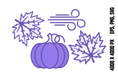 Purple Fall Icon Product Image 1