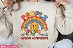 People Not Puzzles Autism PNG, Autism Sublimation PNG Product Image 1
